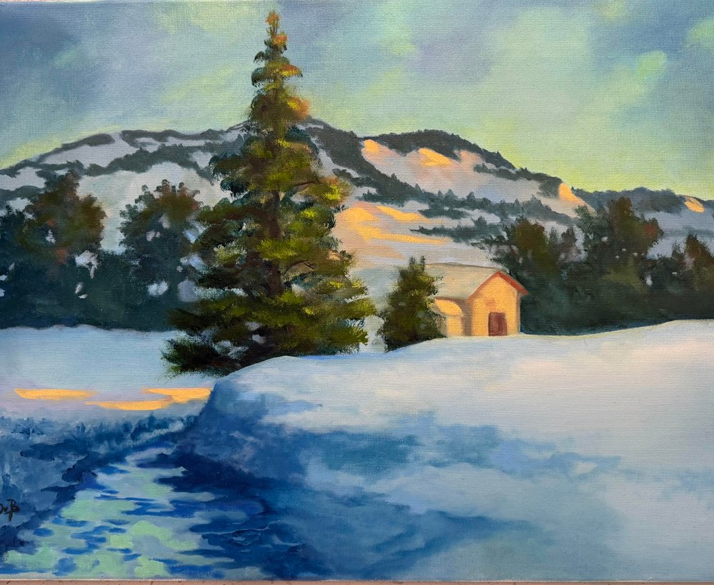 Thalo Dawn — Oil on canvas