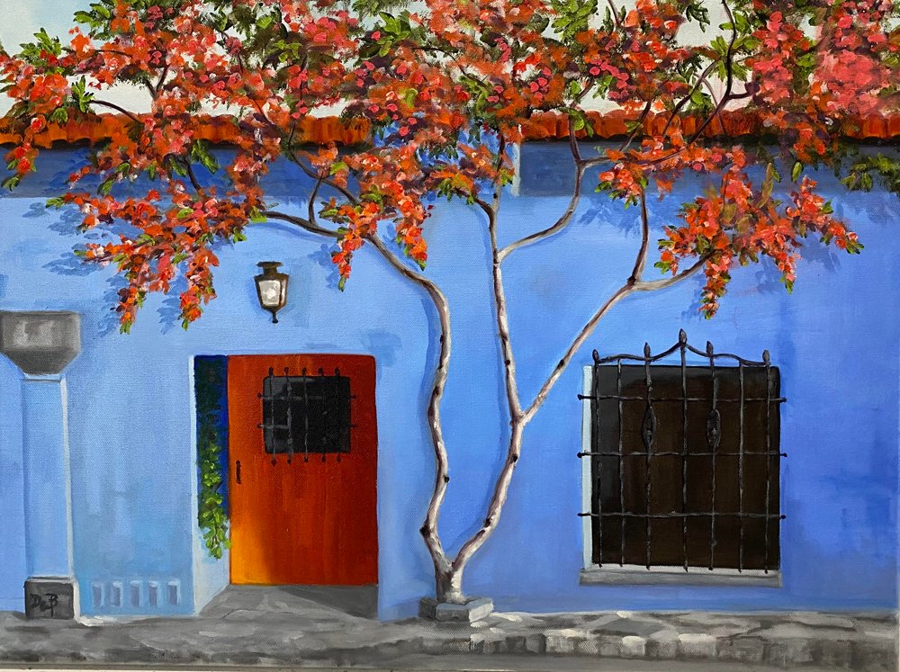 Mexico Blue — Oil on canvas